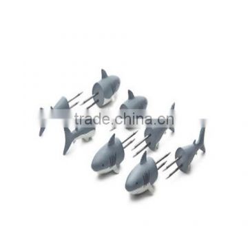 Set of 8 Stainless Steel Prongs Polyresin Shark New Corn Skewers