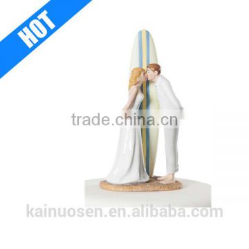 Hot Sale Surfer Beach Wedding Cake Topper Factory Supply