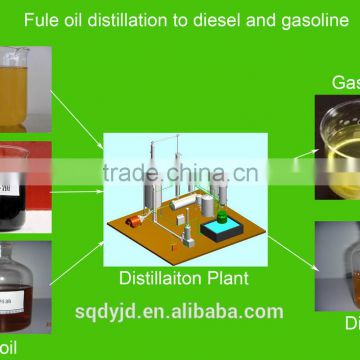 Essential tyre oil recycling machine&tire oil refinery&plastic oil refinery machine