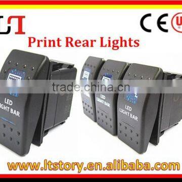 Blue Illuminated Rocker Switch