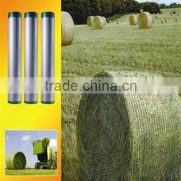 dark green baler wrapping net , hay bale net