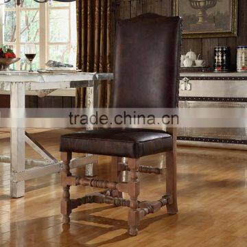 American Classic Replica Genuine Leather Chair With Wooden Legs(MOQ=1PC)