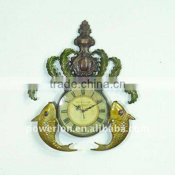 2011 New antique metal wall clock