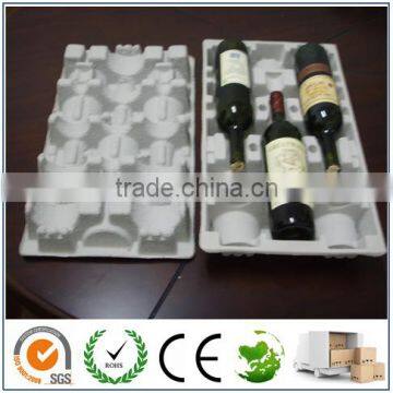 ECO Molded Pulp Wine Pack/Wine Tray/Wine Shipper/3 Bottle Kraft Wine Shipper