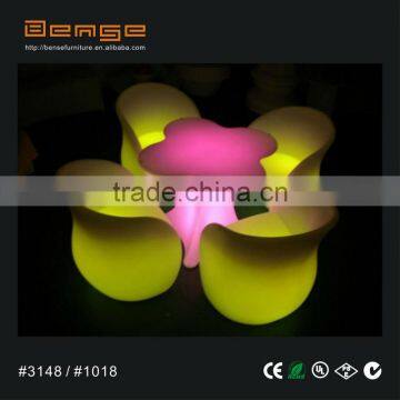 Led Outdoor Furniture / LED Middle Table With 4 Chairs