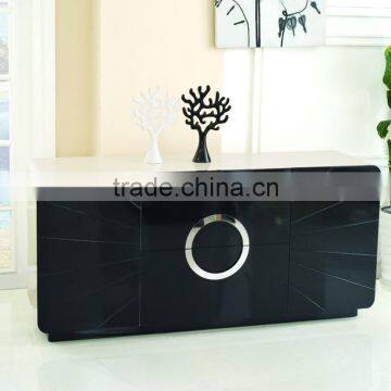 F368 Modern Living Room Sideboard Wood Cabinet Design Dining Room Sideboards photo-5