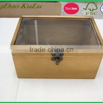 factory price pine wood unfinished wooden gift box for toy