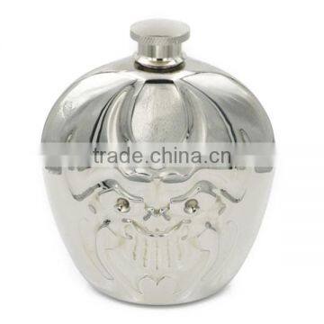 Stainless Steel Hip Flasks Laser Welding Mirror Demon Wine Bottle 6 oz photo-1