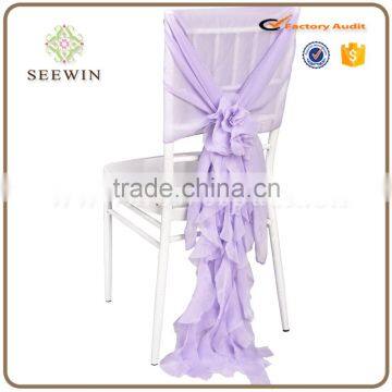 Fancy Ruffled Chiavari Chair Cover for Wedding ,wedding Ruffled Chiavari Chair Cover Chair Sash photo-3