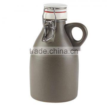 Wholesale Ceramic Black Growlers 64oz, Ceramic Beer Growler photo-4