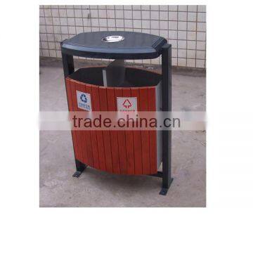 Arlau Outdoor Decorative Wooden Trash Cans photo-3
