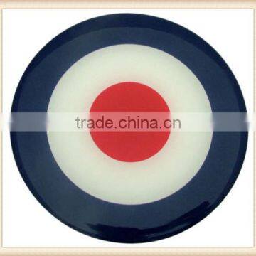 Vespa Mod Target Resin Domed Round Sticker 3D Gel Badge 80mm