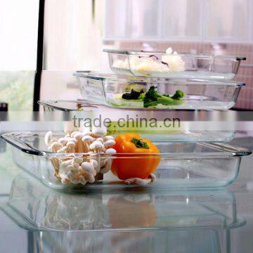 3.5L Large Transparent Heat Resistant Microwave Oven Glass Plate for Baking photo-5