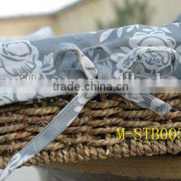 Decorative Hand Weave Straw Basket photo-5