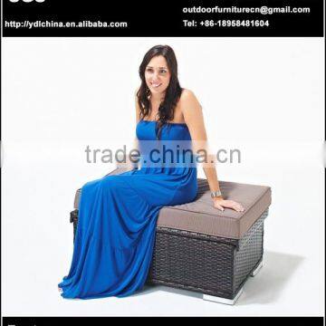 outdoor PE rattan seat cushion storage case