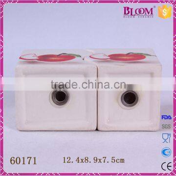 Personalized Ceramic Rectangle Salt and Pepper Shaker photo-5