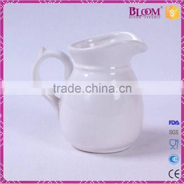 High Quality Custom White Glaze Ceramic Water Jug photo-3