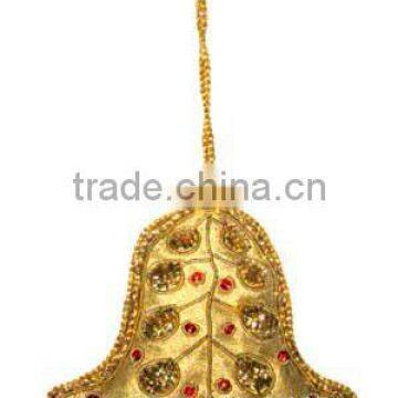 Embroidered Bell Shape Christmas Hanging Ornament