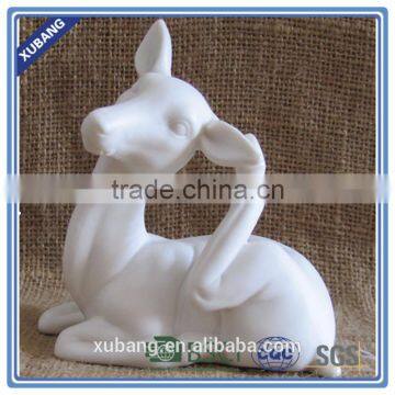 Mini Deer White Ceramic Deer Figurine photo-2
