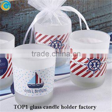 Mason Jar Sippy Cup Lid Classic Frosted Glass Tealight Candle Holder 9cm photo-5