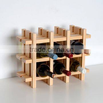 Natural wooden bottle Wine Rack