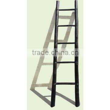 Bathroom Bamboo Ladder Tower Rack photo-2