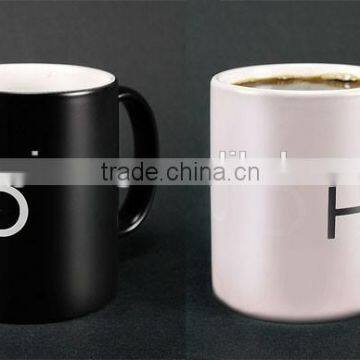 Black Mug Fantasy Mugs Color Changing Creative Ceramic Mug photo-2