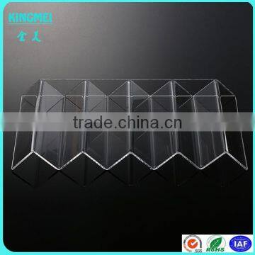 HOT SELL W shaped acrylic plastic tray in food grade