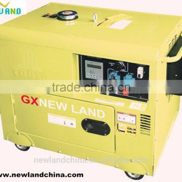 188FA/5.5kw air-cooled sound proof diesel generator with electric start system