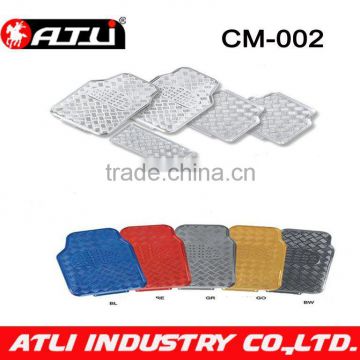 Aluminum surface PVC car mat