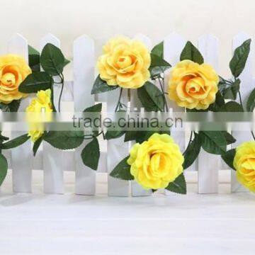 Plastic Artificial Rose Flowers Vine/garland photo-3