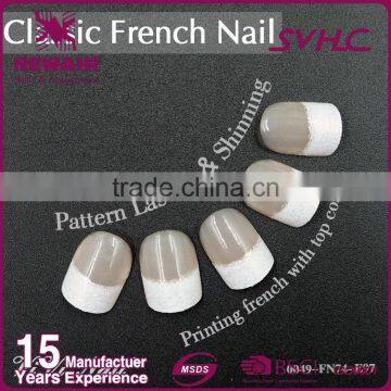Fashion French Style Artificial Finger Nails for Nail Decoration photo-3