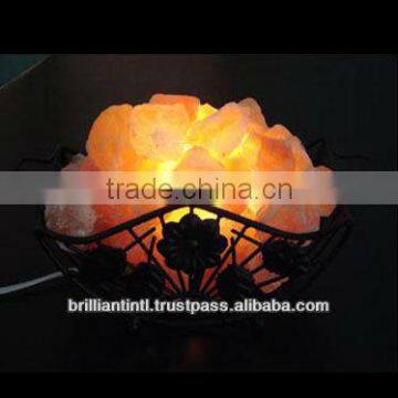 Iron Wrought Himalayan Salt Lamp Cubes for Room Glow