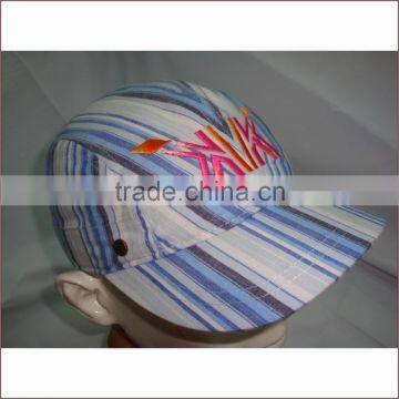 Women Hat and Cap With Straight Line Printing on Fabric photo-2