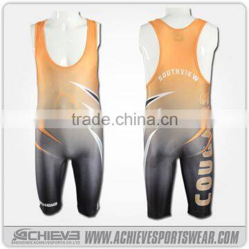 custom sublimation wrestling singlet/ cheap wrestling singlets for sale