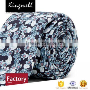 Custom Flowers Digital Printed Male Cotton Neck Tie photo-4