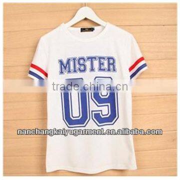 European and american apparel t-shirts Sports Digital Printing Round-Neck Baseball T-shirt