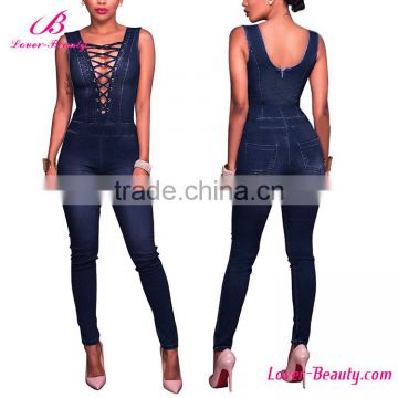 High Quality Ladies Sexy Jean Jumpsuits Women