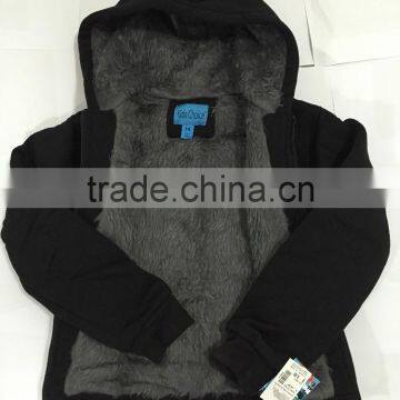 Wholesale Children Grey Color Warm Coat Kids Winter Clothing Sale