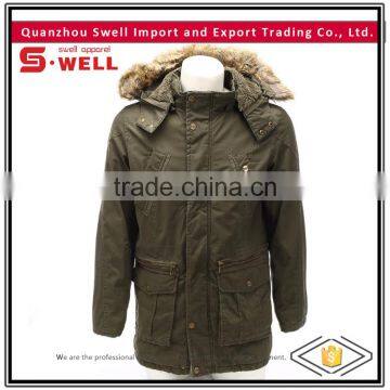 wholesale cheap one hundren percent cotton winter jacket coat for men