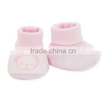 Wholesale Baby Product Lovely Beer Embroidered Organic Cotton Fancy Baby Sock