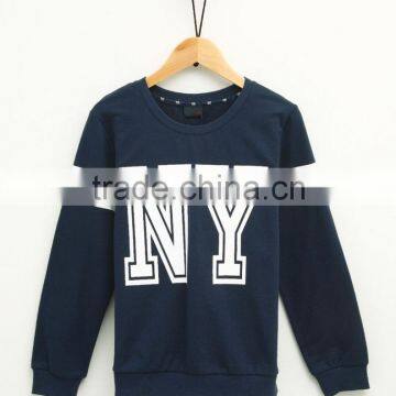 Print Letters 100% Cotton Fabric Children Sports Pullover Boys Sweatshirt photo-3