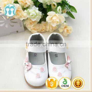 baby real leather shoes girls pink bowknot sandals school white tiny bow shoes