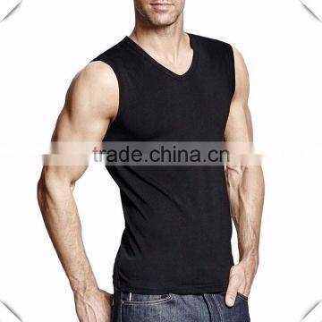 China Clothing Factory Vest With Wholesale Price Different Color V-neck Men's Tank Top Slim Fit Quick Dry Men's fitness Tank Top