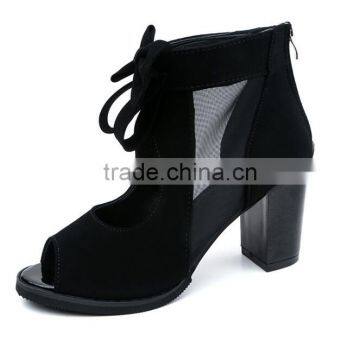 Zm50269b 2017 Spring and Summer New Style Lady Chunky Heels Sandal Bowknot Sandals Shoes Women photo-5