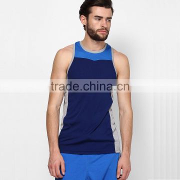 Men's tight sleeveless round neck basketball jerseys