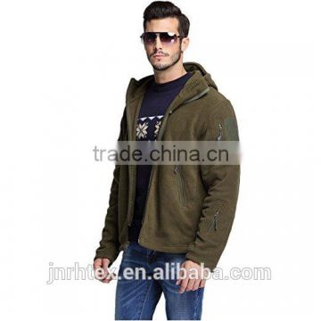 full zipper custom brand logo micro polar fleece hoodie