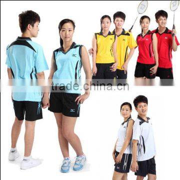 100% cotton volleyball unbranded suits short sleeve sportswear Jerseys and shorts men and women uniforms