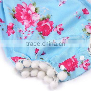 S33624W 2017 Flower Green Lovely Newborn Kids Baby Girls Jumpsuit Romper photo-5