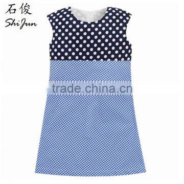 ShiJ Kids Dress Lolita Slim Polka Dots Summer Girls Clothes